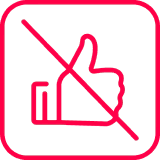 Kuvake, joka esittää ei sosiaalista mediaa – Xplora kellopuhelin ilman somea lapsille